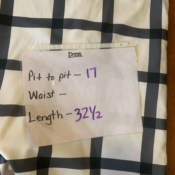 Lulu's Dress Small Black and White Plaid Mini Sleeveless - Picture 5 of 11